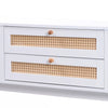 TV Stand Unit Cabinet With 2 Storage Drawers and Cupboards Living Room Furniture