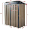 5x3ft Metal Garden Shed Outdoor Tool Storage Organizer Small House Lockable Door