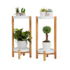2-5 Tiers Bamboo Plant Stand Corner Flower Pot Holder Display Shelf Rack