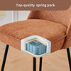 2X Breakfast Bar Stools Thickened Pad Linen Dining Chairs for Counter Kitchen