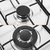 Gas Hob 5 Burners 76cm Stainless Steel Kitchen Built in Gas Cooktop For NG/LPG