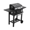 XL Outdoor Smoker Barbecue Charcoal BBQ Grill Portable Garden BBQ Grill Trolley