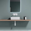 Durovin Bathroom Wash Basin Rectangular Countertop Ceramic Sink White 480x315mm