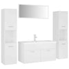 Bathroom Furniture Set White Engineered Wood vidaXL