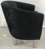 Black Velvet Arm Chair Tub Chair Lounge Armchair Occasional Accent Sofa Chair UK