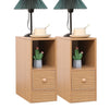 Slim Bedside Table Cabinet with Drawer for Bedroom Sofa Side Table End Tables