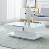 Luxury Glass Cofffee Table High Gloss Table with Storage Living Room Furniture