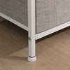 Fabric Bedside Cabinet Table Metal Frame Storage Unit Organiser Chest of Drawers