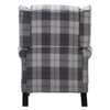 Recliner Armchair Lounge Sleeper Sofa Chair Fireside Fabric Tartan