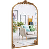 Antiqued Gold Wall Mirror 90 cm x 61 cm Dramatic Arched Mirror-Gold