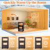 New 4.2kw Portable Heater Standing Heating Cabinet Butane Gas Heaters on Castors