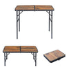 Folding Camping Table Portable Adjustable Aluminium Desk Picnic BBQ Carry Handle