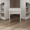 High Gloss Corner Dressing Table LED Lights 3 Mirrors Drawers Makeup Desk Stool