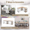 L-Shaped Corner Computer Desk PC Laptop Table Workstation w/ Storage Shelves