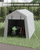 Outdoor Storage Shelter Shed 7x12 FT Waterproof Carport Bike Canopy Garage Tent