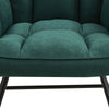 Upholstered Linen Fabric Rocking Chair Single Sofa Armchair Relaxing Padded Seat