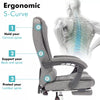Executive Office Chair Swivel Recliner Computer Desk Gaming Chair with Footrest