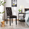 Dining Room Chairs Set of 2/4/6 Faux Leather Kitchen Chair Set with Wooden Legs