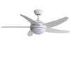 52"Ceiling Fan Chandelier Fan Light Remote Control/Reversible/Timer/3 Colour LED