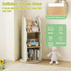 360° Display Corner Book Shelf Kids Rotating Bookshelf-Green