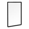 Black Rectangle Wall Mirror Home Bathroom Wall Mount Vanity Decor Makeup Mirrors