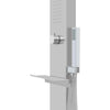 Outdoor Shower with Tray WPC Stainless Steel vidaXL