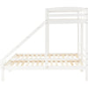 Bunk Beds Triple 3ft Single Bed Pine Wood Bed Frame High Sleeper for Kids White