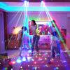 Moving Head Party Light Rotating Disco Bar Stage Lights Laser Beam Strobe Remote