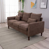 Panana Linen Fabric 2 & 3 Seater Sofa Couch with Wood Legs 3 Colours
