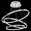 Modern Round LED 3 Ring Pendant Ceiling Light Cool White 6000K Chandelier H3074