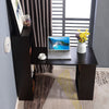 Computer Desk Bookshelves Workstation Corner Study Table Storage Combo