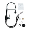 Stainless Steel Taps Kitchen Sink Mixer Swivel Spout Single Lever Mono Faucet