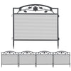 BingoPaw 5x Garden Fence Metal Wire Panel Heavy Duty Pet Dog Fencing Border Edge