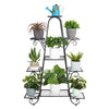 9-Tier Metal Plant Stand Garden Shelves Pot Holder Display Rack Storage