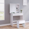 Modern Dressing Table Makeup Desk w/Sliding Mirror Shelves & Drawer Wooden Gifts