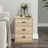 3 Drawer Wooden Bedroom Bedside Cabinet Furniture Storage Nightstand Side Table