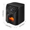8L Air Fryer Mini Cooker Digital Air Fryer Roast Bake View Window Non Stick uk