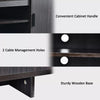 Modern Wood Universal Stand for TV up to 65" Media Console Table w/Shelves
