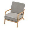 Solid Wood Frame Scandi Fabric Tub Armchair Padded Single Sofa Couch Loveseat UK
