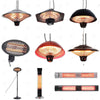 Electric Heater Garden Heating Free Standing/Wall-mounted/Hanging Outdoor Warmer