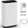 25L DEHUMIDIFIER AIR PURIFIER WITH HUMIDISTAT LCD DISPLAY FOR HOME LAUNDRY UK
