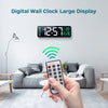 16" LED Digital Wall Clock Alarm Clock Temperature Date Display Large Home Decor