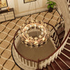 Large Diamond Crystal Chandelier Ceiling Pendant Hanging Light Illuminated Hall