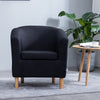 Victorian Retro Wing Back Armchair Accent Oyster Fireside Sofa Lounge Tub Chair