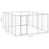 Outdoor Dog Kennel Galvanised Steel 14.52 m²