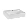 460mm Countertop Vessel Wash Basin 1 Tap Hole White Ceramic Bathroom