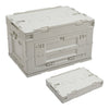60L Collapsible Car Boot Storage Box With 3 Door Open & Wooden Board Table Tray