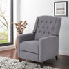 Living Room Recliner Armchair Push Back Chair Rest Sofa Seater w/Wood Legs