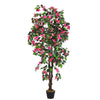 Large Fake Outdoor Potted Azalea Blossom Tree Home House Plant 165cm Tall In Pot