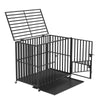 38inch Large Dog Cage Thicken Steel Crates Kennel Home Yard Garden Carrier